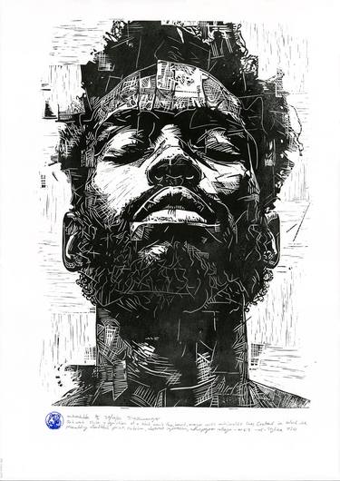 Original Realism Men Printmaking by Jacques Kannemeyer