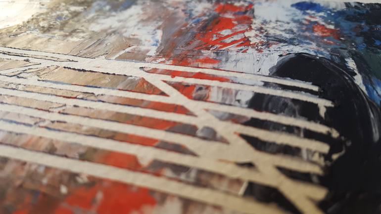 Original Abstract Expressionism Abstract Painting by Binary Boy