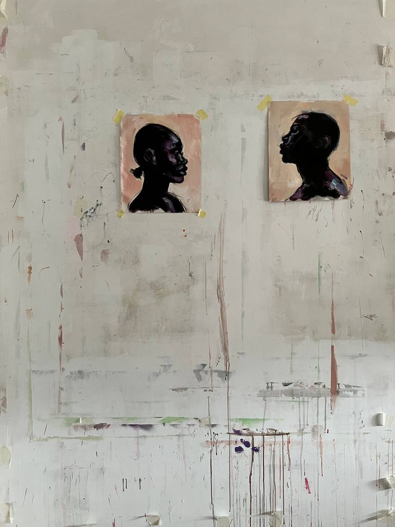 Original Contemporary People Painting by Claudia Barbu