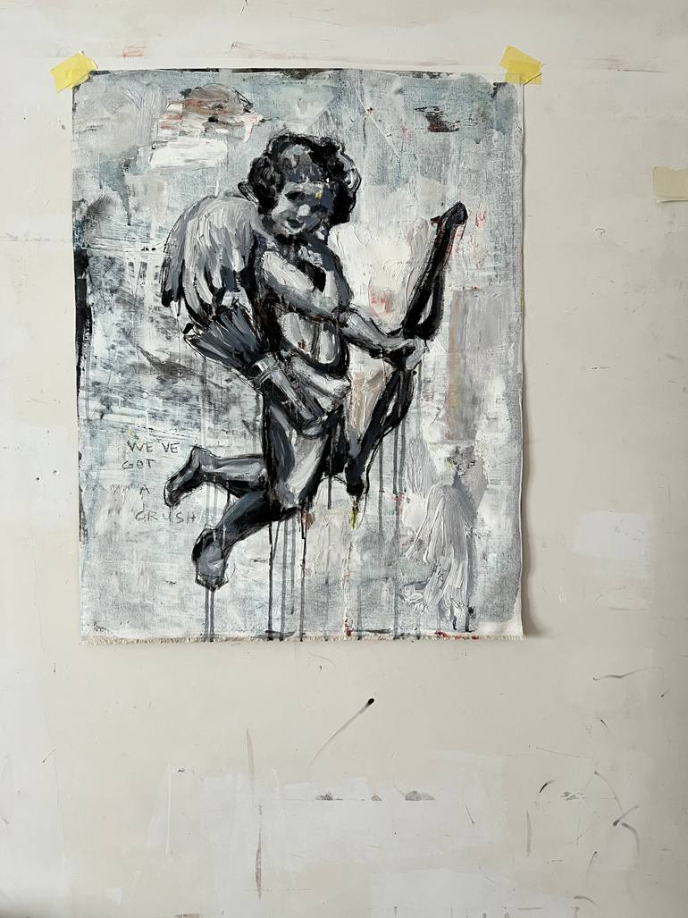 Original Abstract Love Painting by Claudia Barbu