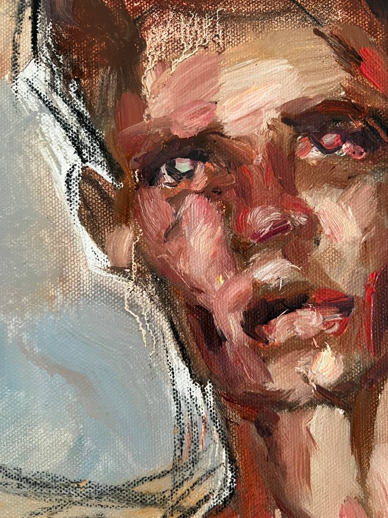 Original Abstract Expressionism Body Painting by Claudia Barbu