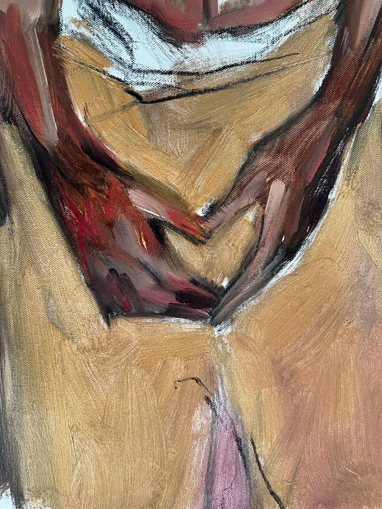 Original Abstract Expressionism Body Painting by Claudia Barbu