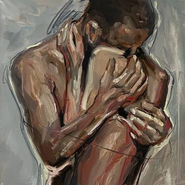 Original Figurative Love Paintings by claudia barbu