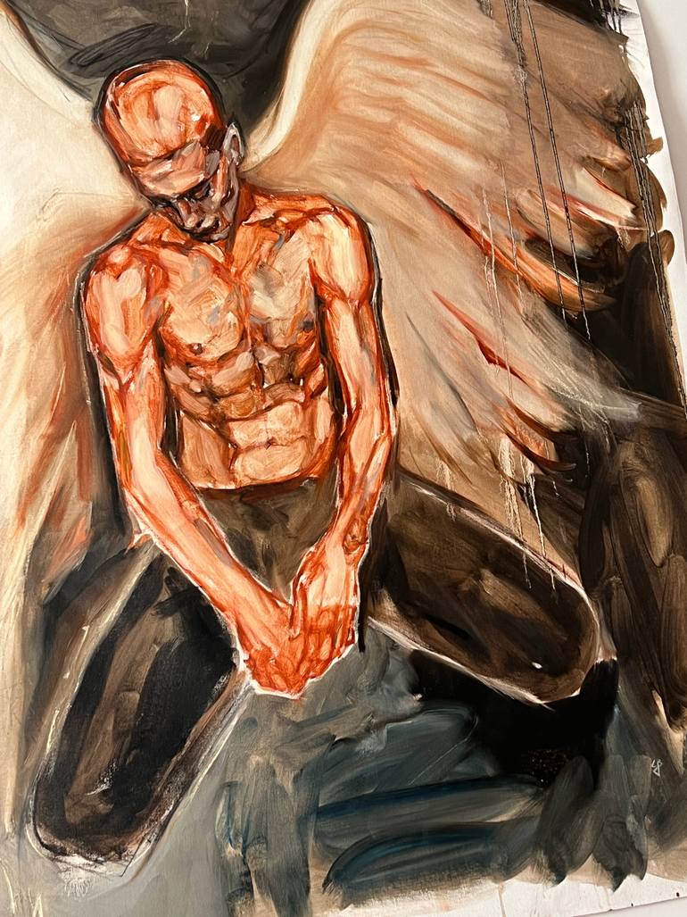 Original Art Deco Pop Culture/Celebrity Painting by Claudia Barbu