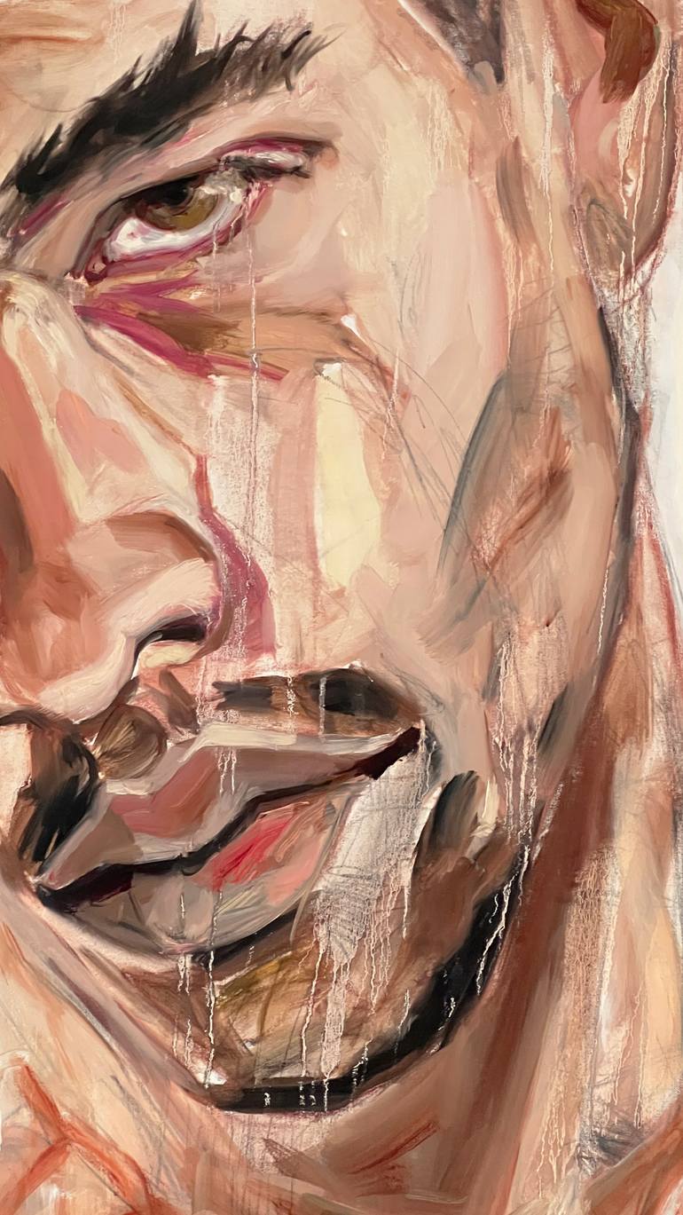 Original Abstract Expressionism Cinema Painting by Claudia Barbu