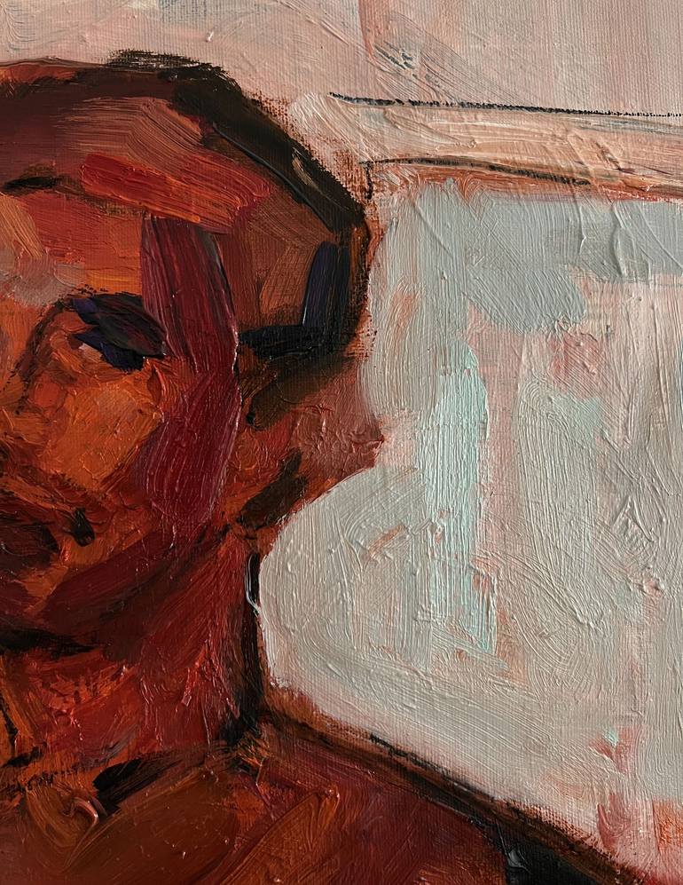 Original Abstract Expressionism Cinema Painting by Claudia Barbu