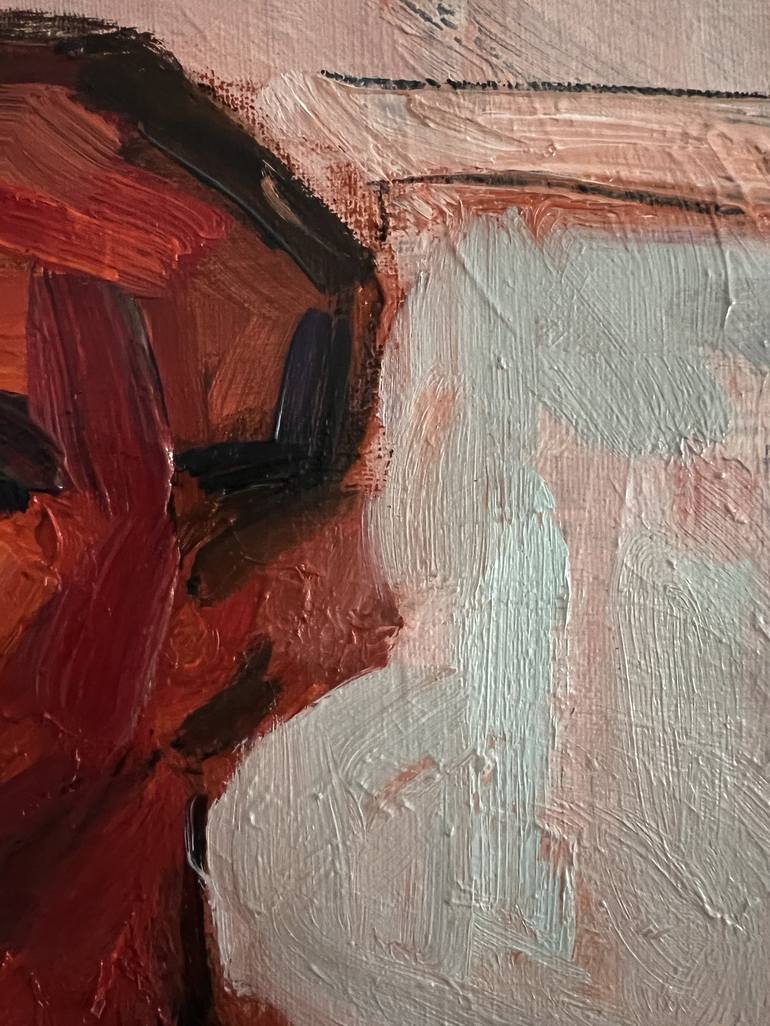 Original Abstract Expressionism Cinema Painting by Claudia Barbu