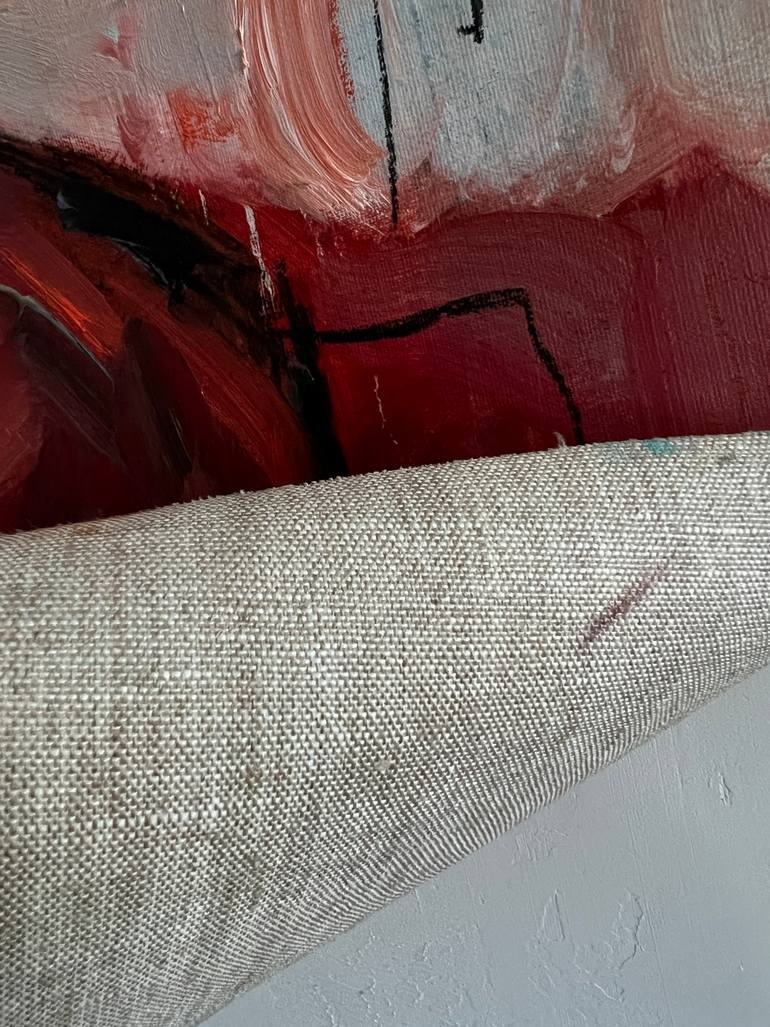 Original Abstract Expressionism Cinema Painting by Claudia Barbu