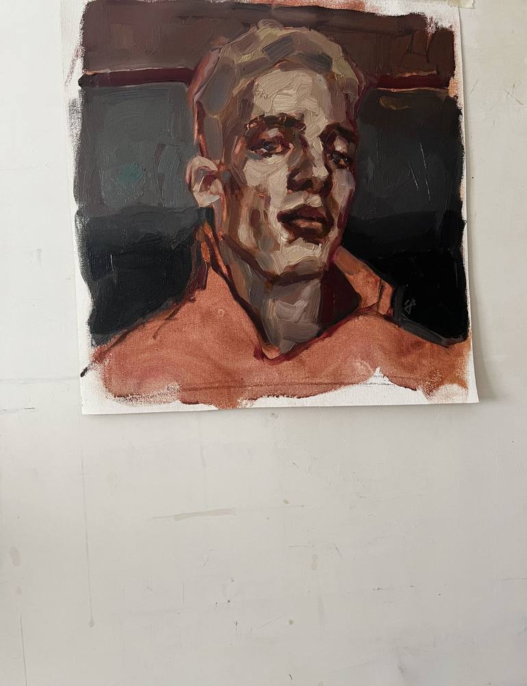 Original Art Deco Pop Culture/Celebrity Painting by Claudia Barbu