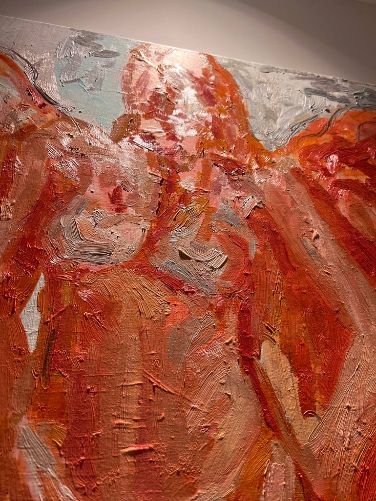 Original Abstract Expressionism Cinema Painting by Claudia Barbu