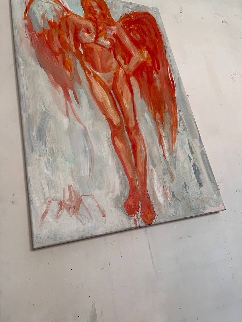 Original Abstract Expressionism Cinema Painting by Claudia Barbu