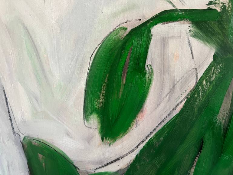 Original Art Deco Abstract Painting by Claudia Barbu