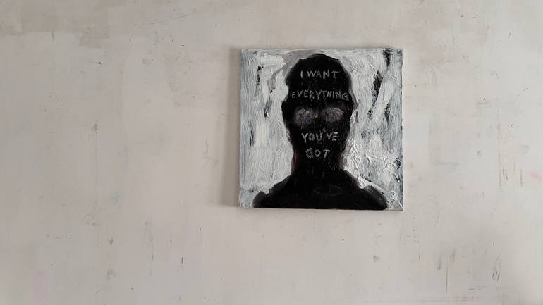 Original Art Deco Abstract Painting by Claudia Barbu