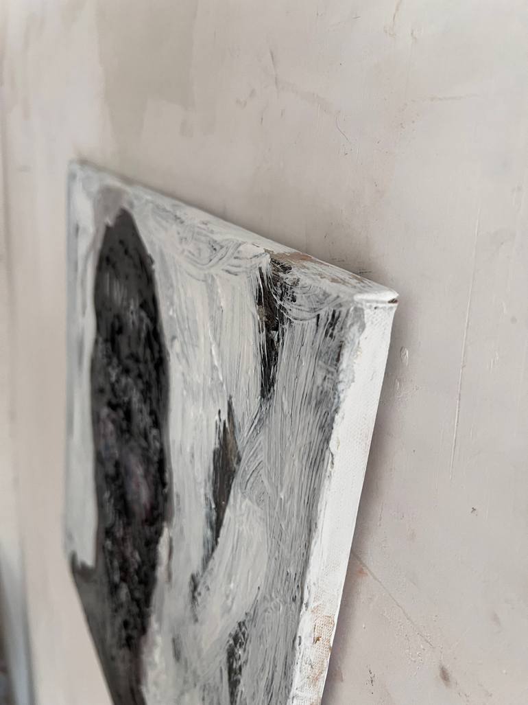 Original Art Deco Abstract Painting by Claudia Barbu