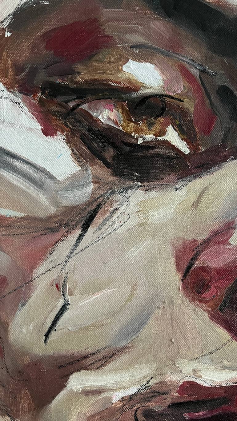 Original Art Deco Men Painting by Claudia Barbu