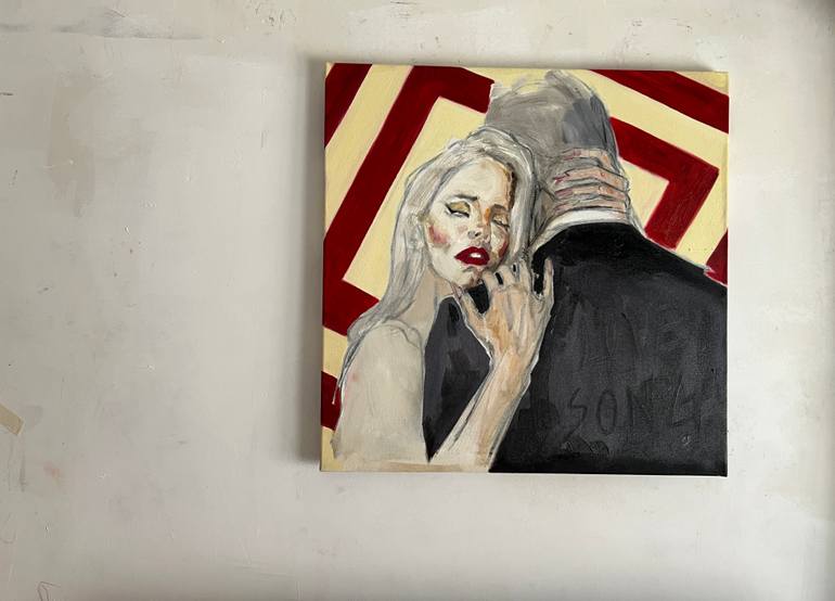 Original Art Deco Cinema Painting by Claudia Barbu