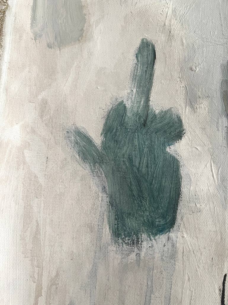 Original Algorithmic Cinema Painting by Claudia Barbu