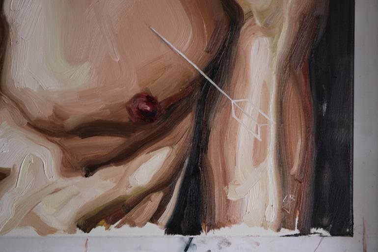 Original Expressionism Men Painting by Claudia Barbu