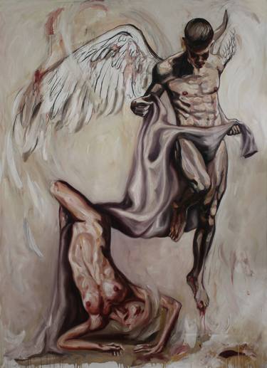 Original Figurative Religious Paintings by claudia barbu