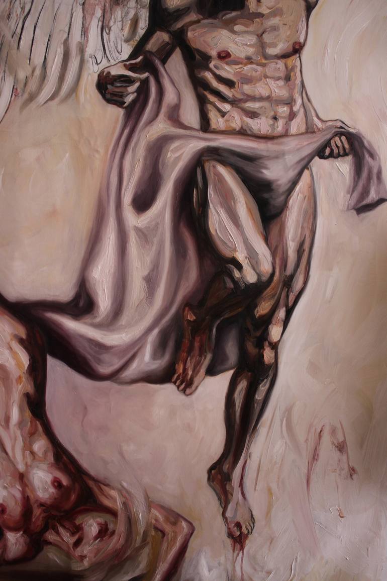 Original Figurative Religious Painting by claudia barbu