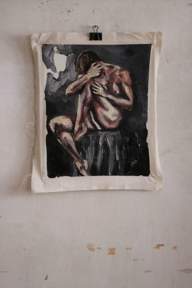 Original Nude Painting by claudia barbu