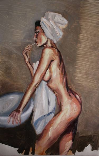 Print of Pop Art Nude Paintings by claudia barbu