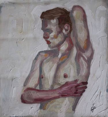 Original Minimalism Nude Paintings by claudia barbu