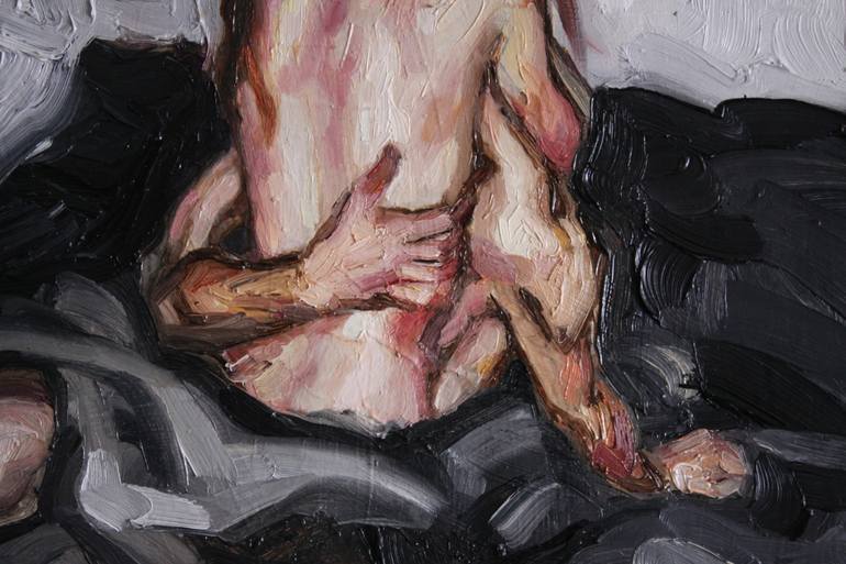 Original Figurative Erotic Painting by claudia barbu