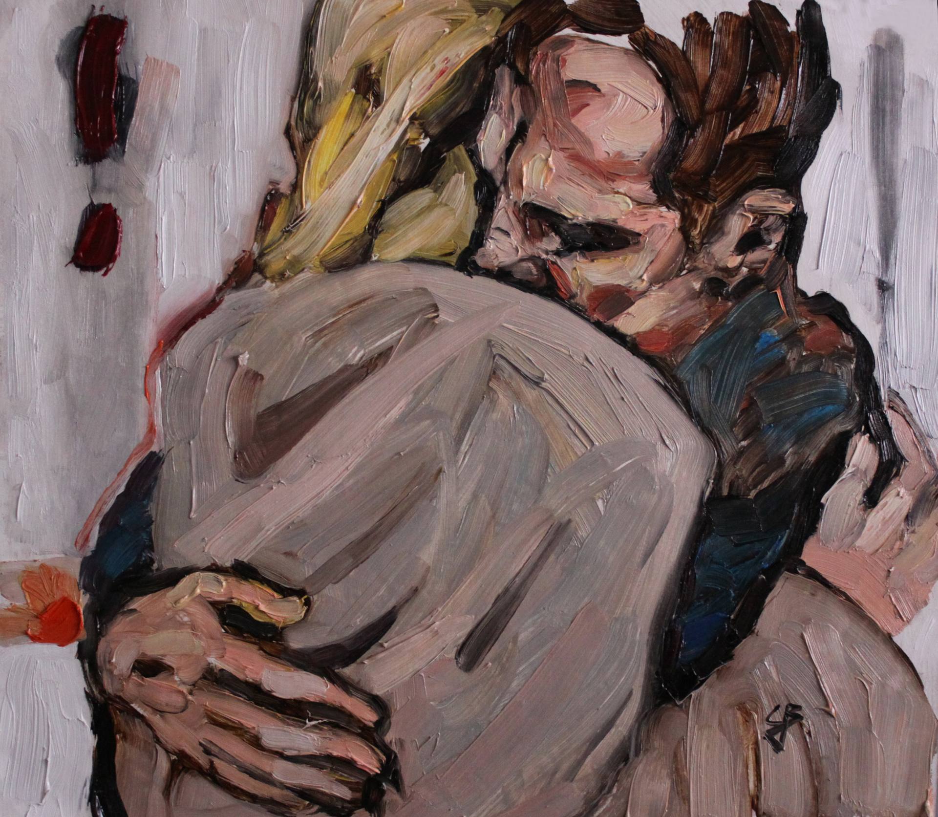 Hugging Painting by claudia barbu | 