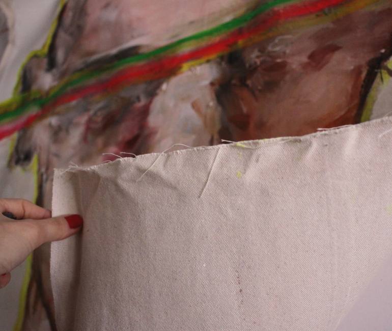 Original Abstract Expressionism Abstract Painting by Claudia Barbu