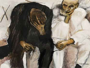 Print of Men Paintings by claudia barbu