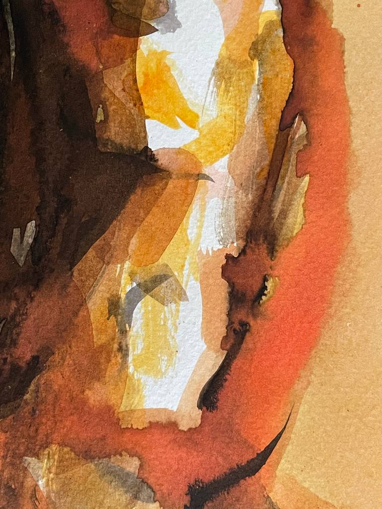 Original Expressionism Erotic Painting by Claudia Barbu