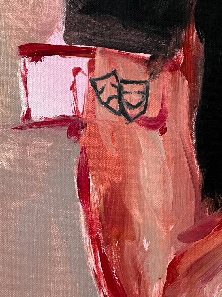 Original Expressionism Pop Culture/Celebrity Painting by Claudia Barbu