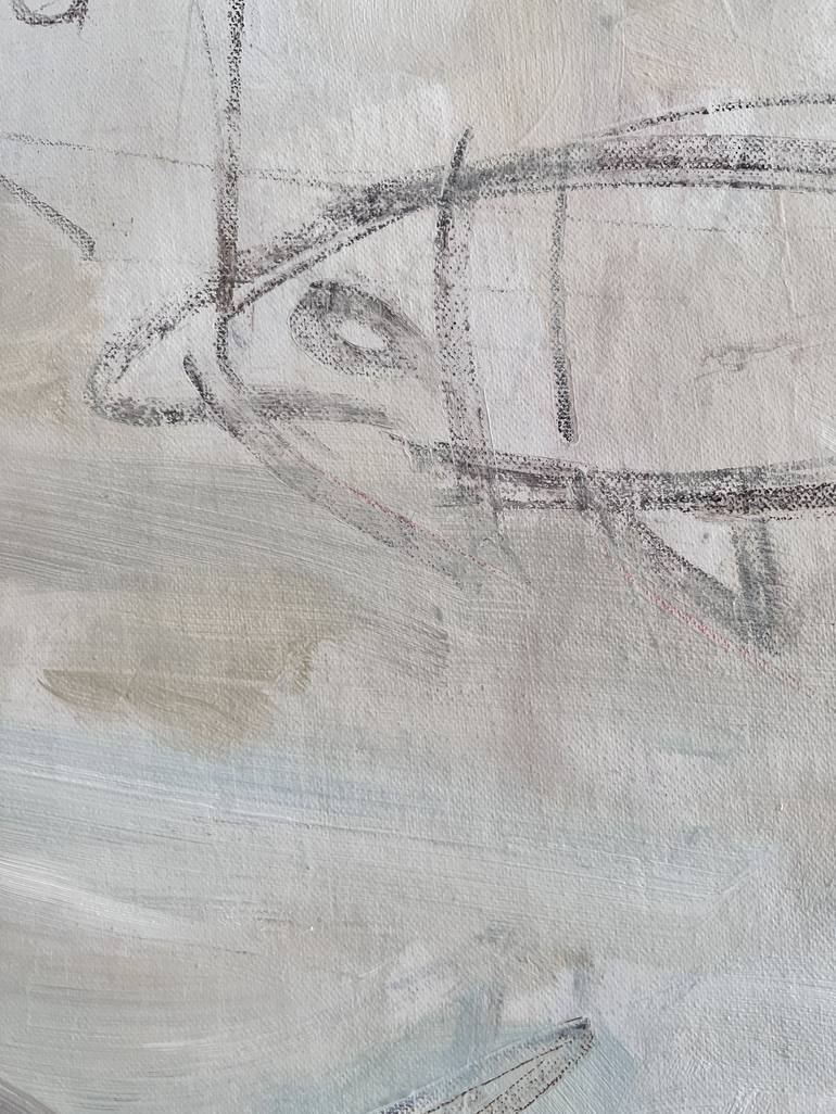 Original Abstract Fish Painting by claudia barbu