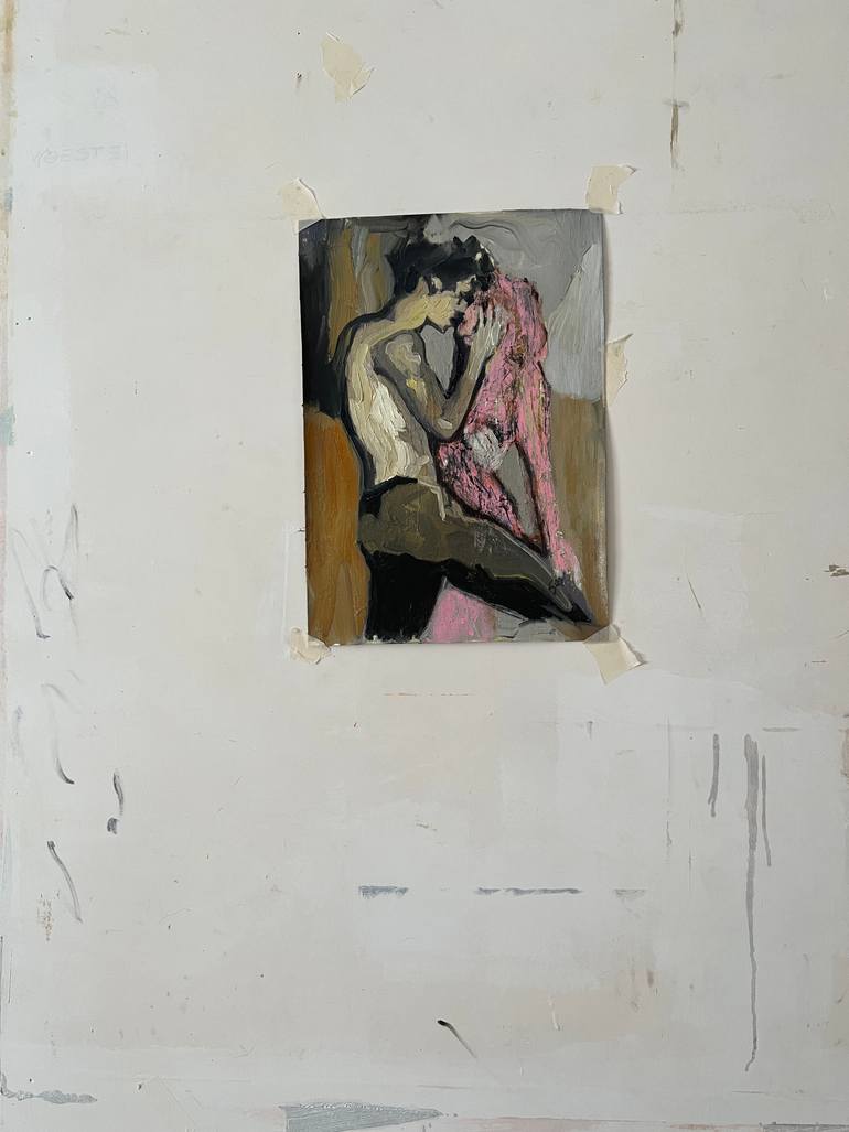 Original Art Deco Fantasy Painting by Claudia Barbu