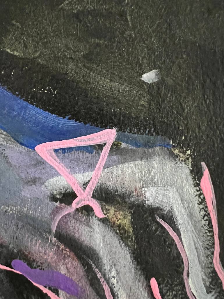 Original Conceptual Time Painting by Claudia Barbu