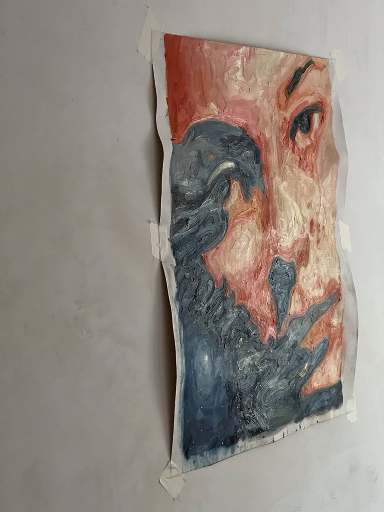 Original Art Deco Beach Painting by Claudia Barbu