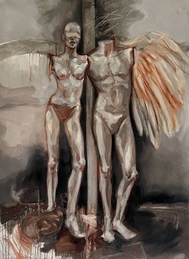 Print of Figurative Mortality Paintings by claudia barbu