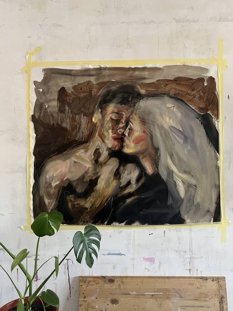 Original Love Painting by claudia barbu