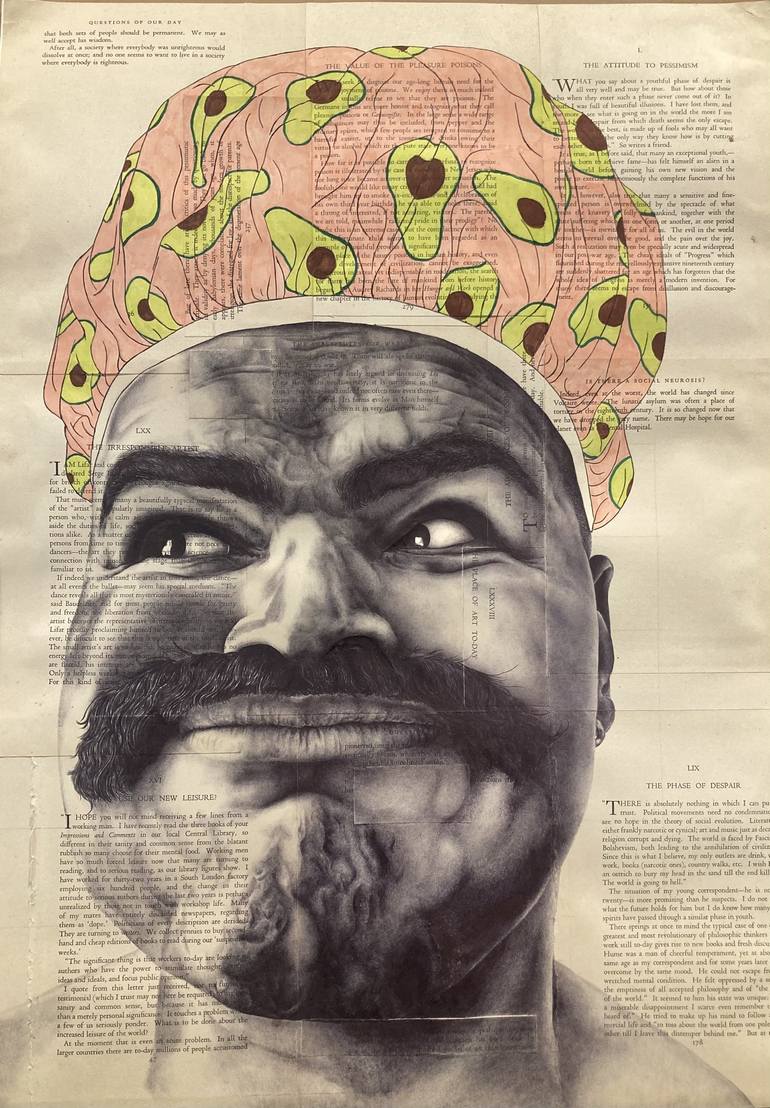 Original Figurative Portrait Printmaking by Habib Hajallie
