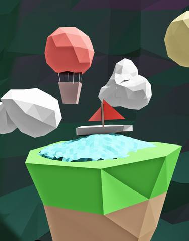 Fun Low Poly Scene - Limited Edition 1 of 10 thumb