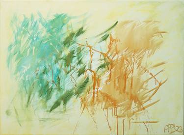 Original Abstract Expressionism Abstract Paintings by Rosalinde Bakker