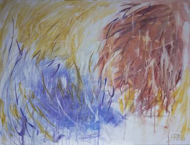 Original Abstract Expressionism Abstract Paintings by Rosalinde Bakker