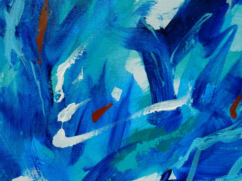 Original Abstract Expressionism Abstract Painting by Rosalinde Bakker