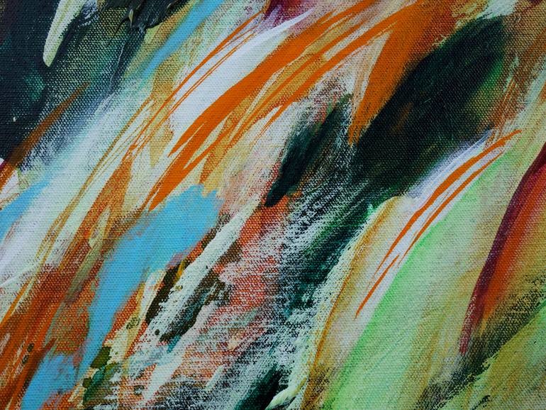 Original Abstract Expressionism Abstract Painting by Rosalinde Bakker