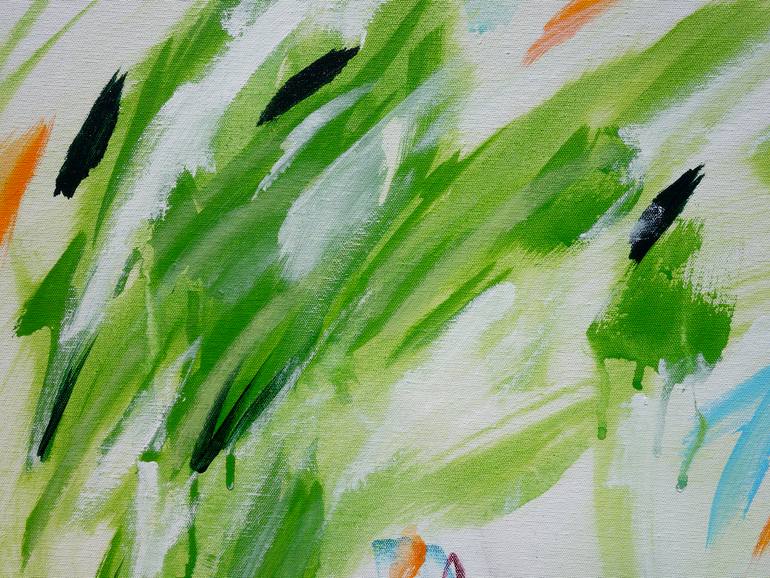 Original Abstract Expressionism Abstract Painting by Rosalinde Bakker