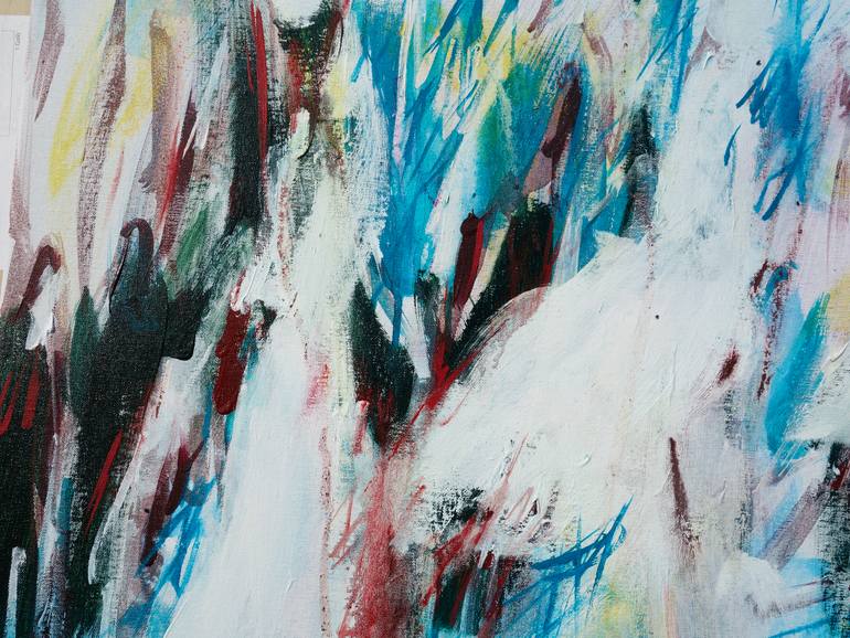 Original Abstract Expressionism Abstract Painting by Rosalinde Bakker