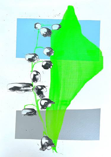 Original Abstract Botanic Painting by Timo Myllymäki