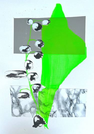Original Abstract Botanic Painting by Timo Myllymäki