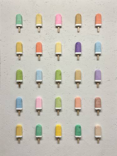 Saatchi Art Artist Timo Myllymäki; Mixed Media, “Ice creams part 3” #art